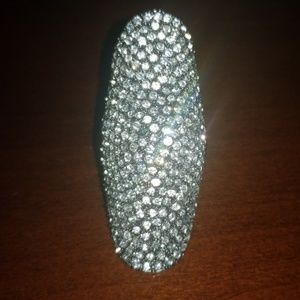 Glimmery cocktail ring